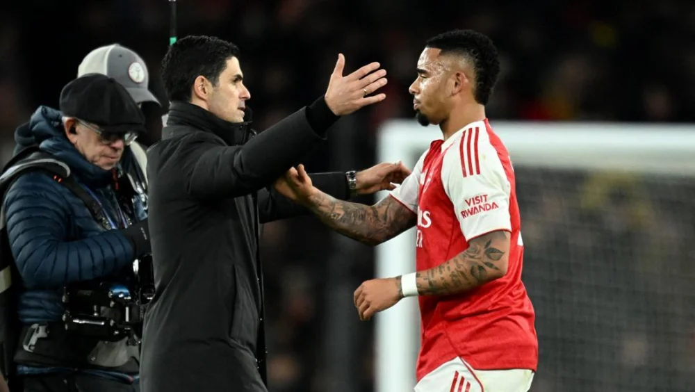 Arsenal Vs Crystal Palace: Gabriel Jesus Berpotensi Starter Pertama Kali Setelah Hampir Setahun Absen di Carabao Cup