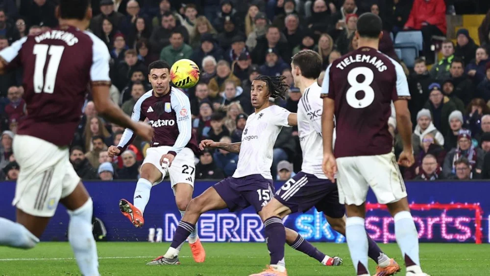 Aston Villa Vs MU 1-1 di Babak Pertama: Pertarungan Sengit Berbalas Gol Jelang Istirahat di Villa Park