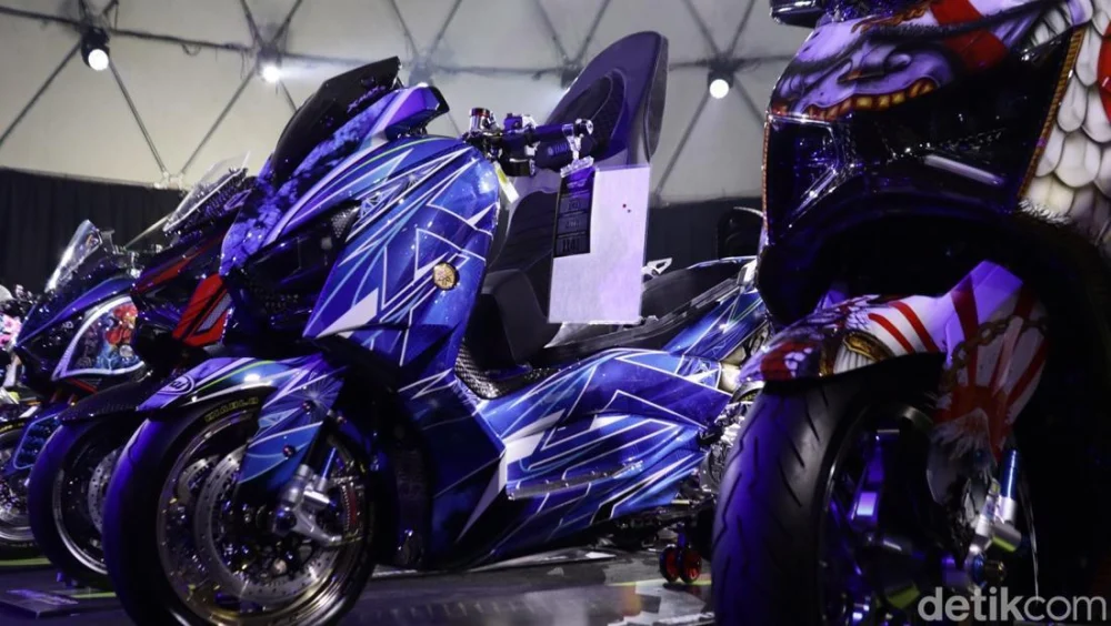Modifikasi XMax Hedon dari Medan Habis Rp 800 Juta, Emblemnya Pakai Emas Murni 18 Karat