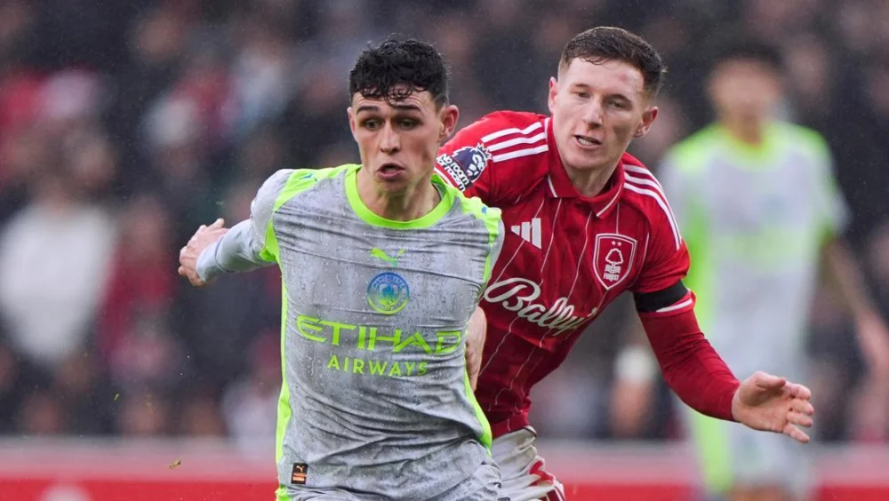 Nottingham Forest Vs Man City Tanpa Gol di Babak I, Tensi Memanas di City Ground