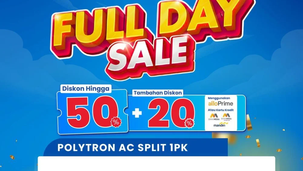Beli AC Split 1 PK Lebih Menggiurkan di Transmart Full Day Sale