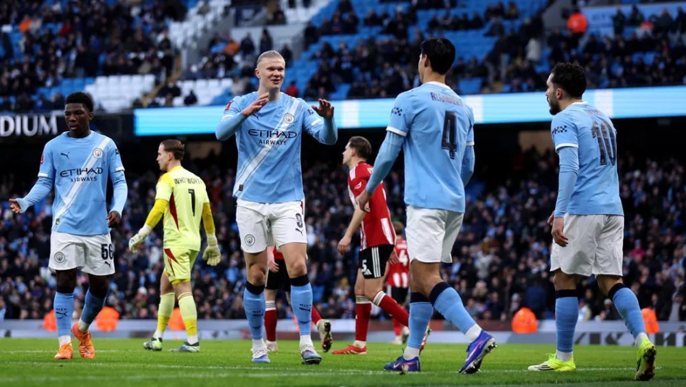 Manchester City Pesta Gol 10-1 Lawan Exeter City di Piala FA: The Citizens Lumat Tim Divisi Tiga