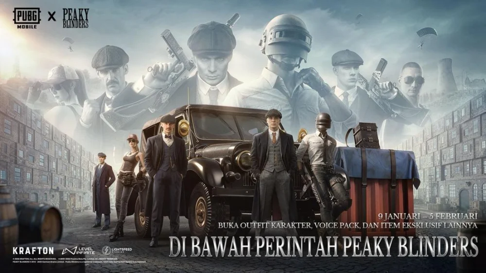 Peaky Blinders Digandeng PUBG Mobile, Ada Keluarga Shelby di Battlegrounds