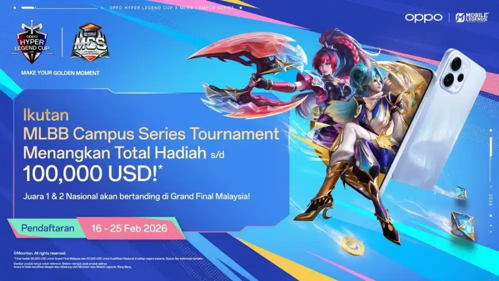 OPPO Hyper Legend Cup x MLBB Campus Series Dibuka, Total Hadiah US$ 100.000