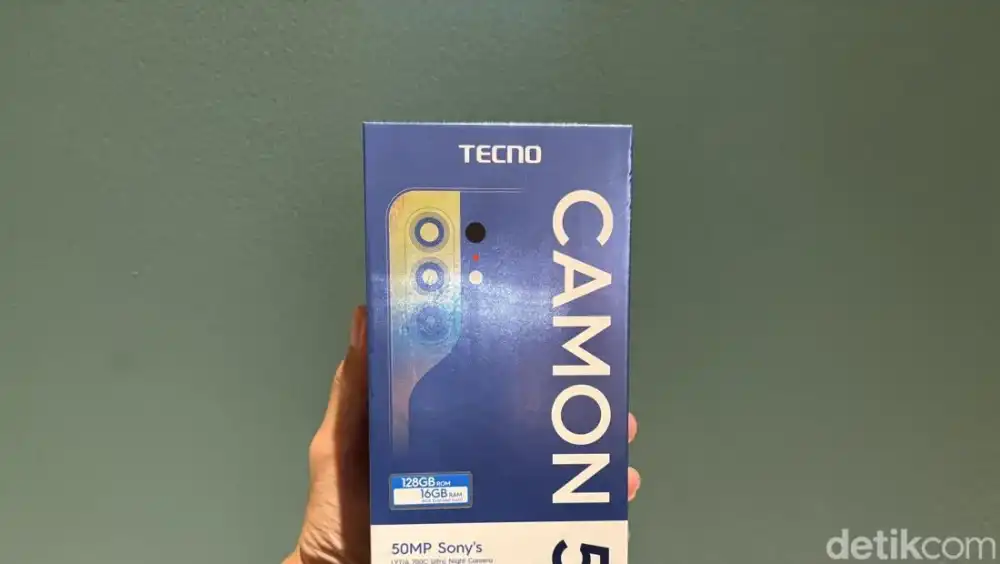 Tampilan Tecno Camon 50: HP Rp 3 Juta Kamera Kelas Atas & Baterai Jumbo