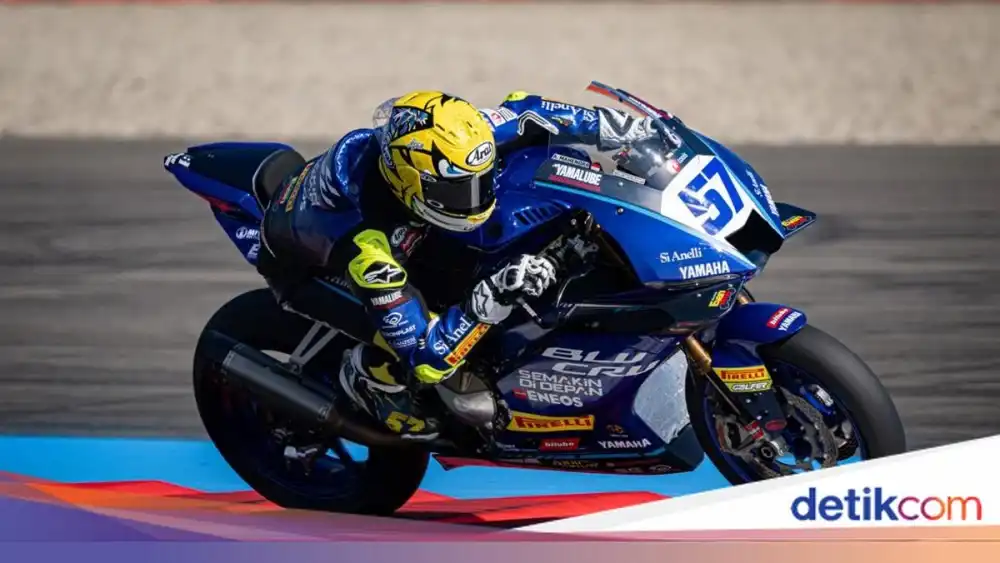 Top! Pebalap RI Start Paling Belakang, Finish Kedua di World Supersport