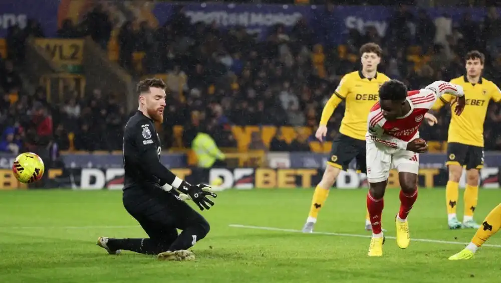 Turun Minum, Saka Bawa Arsenal Ungguli Wolves