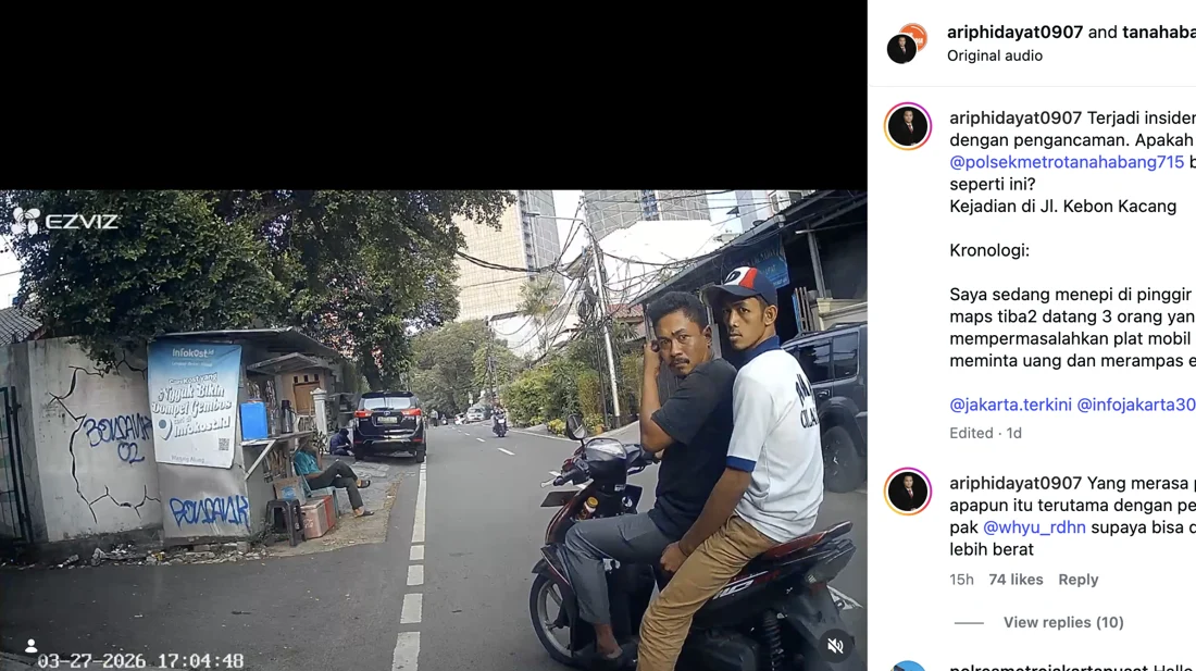 Cuma Menepi Lihat Maps, Preman Tanah Abang Palak Mobil ‘Pelat Luar’ Rp 300 Ribu