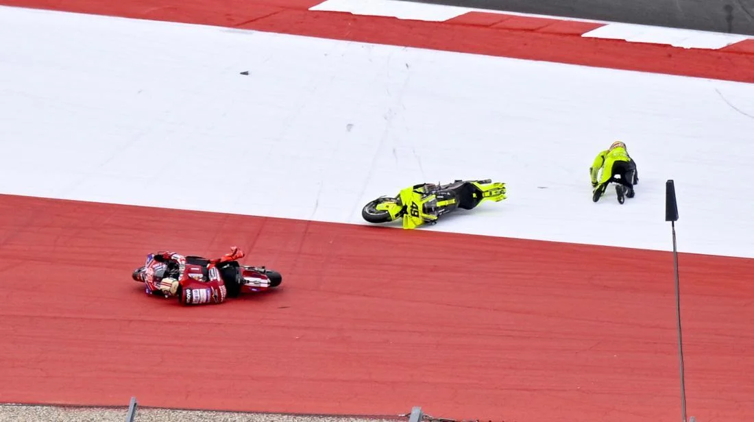 Marquez Minta Maaf ke Diggia Gara-gara Bikin Crash di Sprint Race MotoGP Amerika, Akui Terpaksa Lewat Dalam