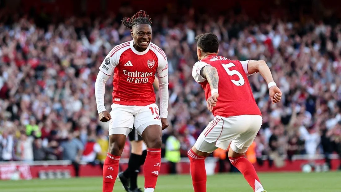 Arsenal Vs Newcastle: Eze Bawa The Gunners Unggul 1-0 Melalui Gol Spektakuler di Babak Pertama