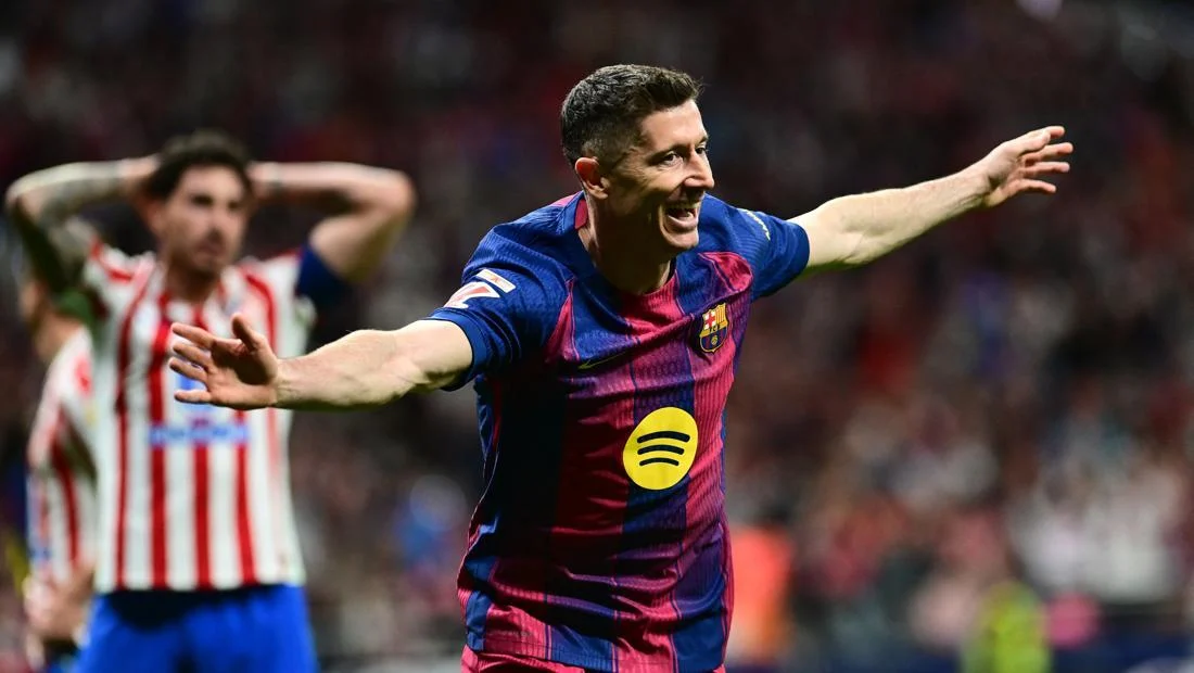 Atletico Vs Barcelona: Gol Lewandowski Menangkan Barca 2-1 dalam Comeback Dramatis di Wanda Metropolitano