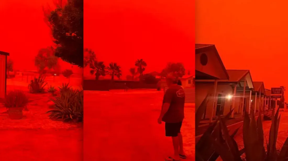 Langit Australia Menyala Merah Mengerikan, Ada Apa?