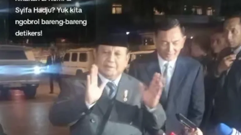 Prabowo Subianto Hadiri Resepsi Pernikahan El Rumi dan Syifa Hadju, Sampaikan Doa Terbaik