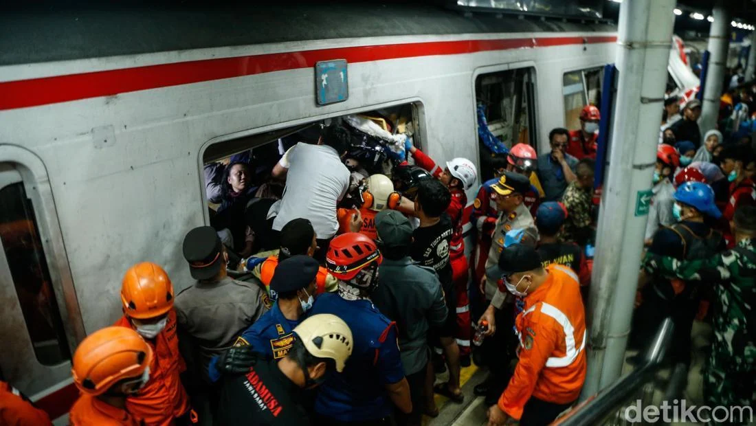 Tabrakan KA Argo Bromo dan KRL di Bekasi Timur, Netizen Kirim Doa