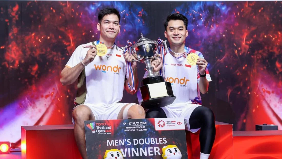Leo Rolly Carnando Ogah Euforia Usai Juara Thailand Open 2026, Fokus Tingkatkan Performa Demi Olimpiade 2028