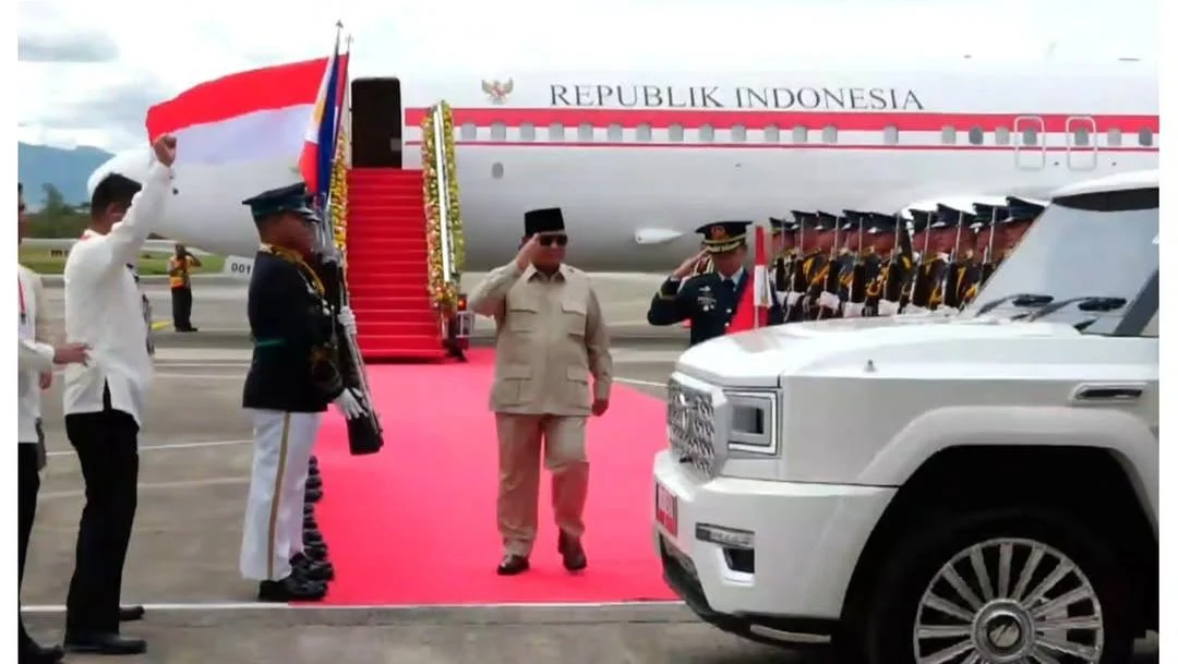 Prabowo Dijemput Maung saat Tiba di Filipina untuk KTT ASEAN, Simbol Kemandirian Bangsa di Panggung Dunia