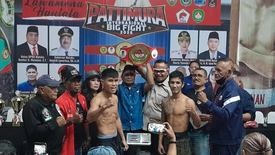 Sunan dan Noldi Hadapi Petinju dari Thailand dalam Pattimura International Big Fight 2026
