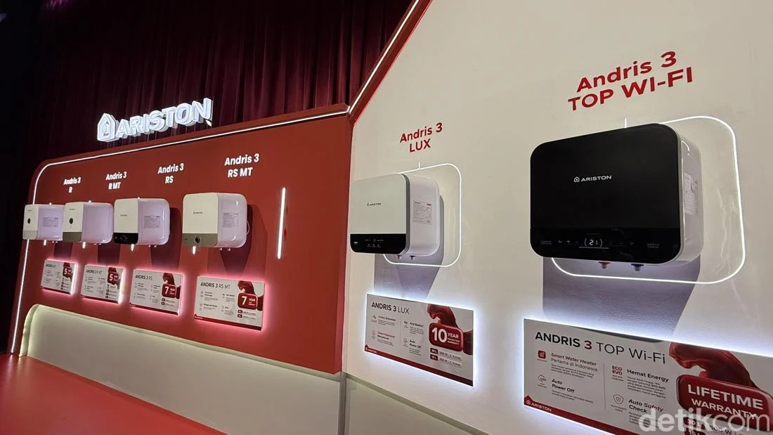 Ariston Rilis Pemanas Air Canggih Andris 3, Bisa Dikontrol Pakai HP