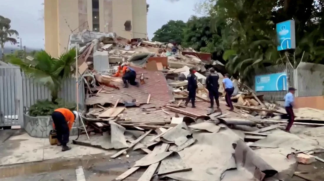 Gedung di Caracas Venezuela Ambruk Usai Diguncang Gempa M 7,1