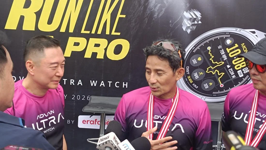 Run Like A Pro: Lari Bersama Sandiaga Uno, Advan Ultra Watch Ajak Masyarakat Hidup Sehat dan Terukur Menuju Kualitas Hidup Optimal