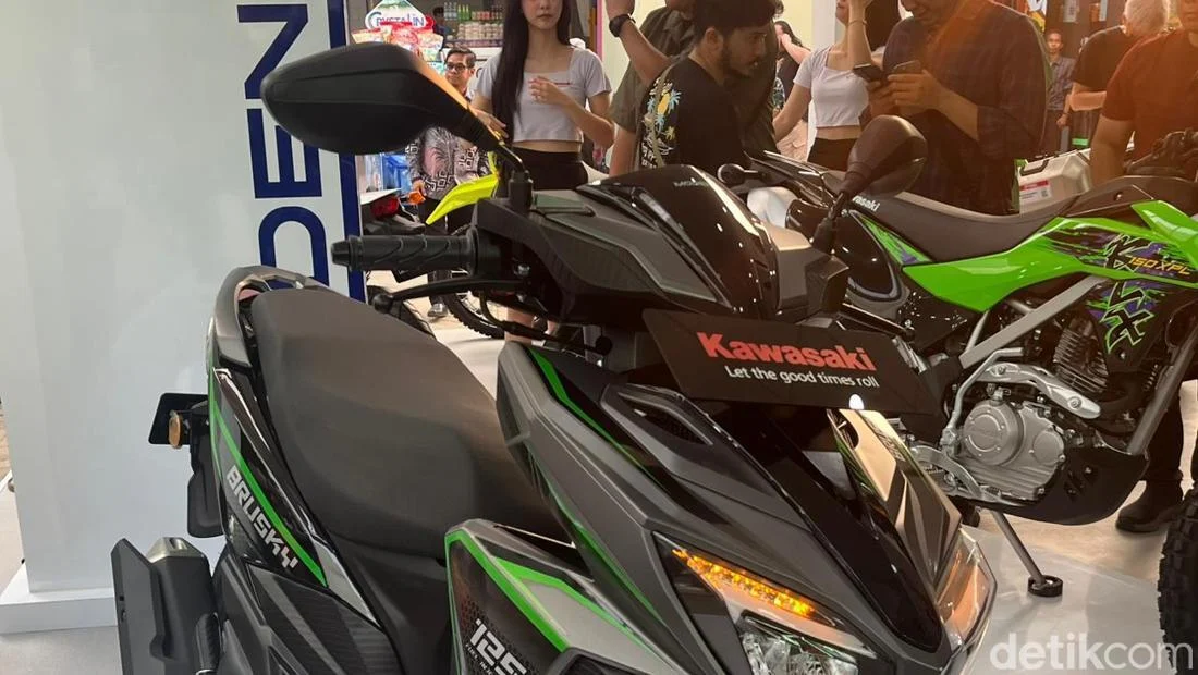 Tampang Kawasaki Brusky 125, Rival Honda Vario Seharga Rp 26 Jutaan