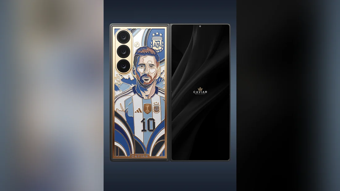Galaxy Z Fold 8 Ultra Berlapis Emas Ini Cuma Buat Fans Messi yang Berduit